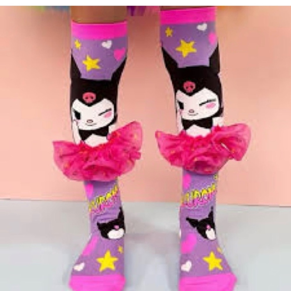 Pink and Purple Character Kids Socks